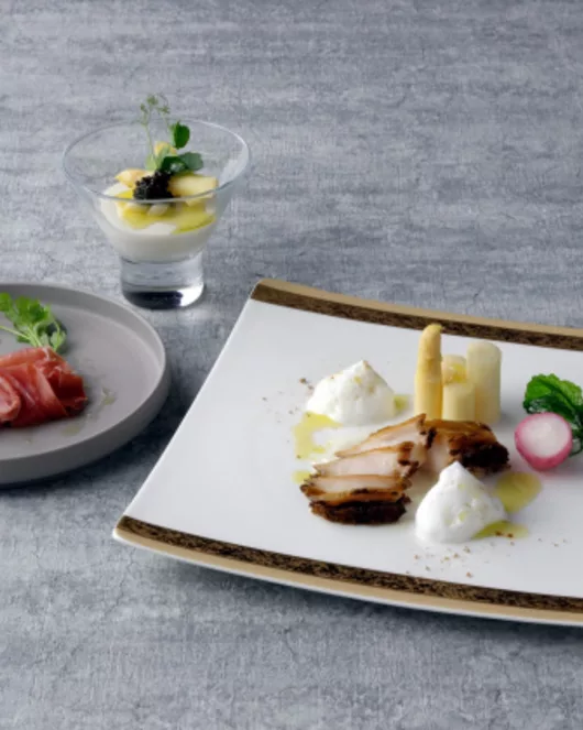 Standard European style cuisine lunch